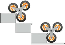 Carica l'immagine nel visualizzatore di Gallery, BC022 - Carrello Portacolli a Sei Ruote per Scale Doppia Presa