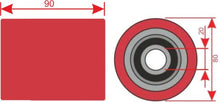Carica l'immagine nel visualizzatore di Gallery, R80x90S/V - Rulli per transpallet monorullo