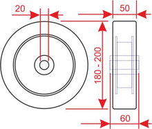 Carica l'immagine nel visualizzatore di Gallery, KIT Completo Ruote + Rulli per transpallet doppio rullo