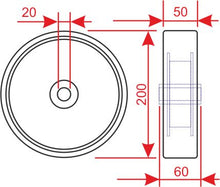 Carica l'immagine nel visualizzatore di Gallery, KIT Completo Ruote + Rulli per transpallet doppio rullo