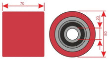 Carica l'immagine nel visualizzatore di Gallery, R82x70S/V - Rulli per transpallet doppio rullo