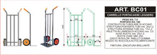 Carica l'immagine nel visualizzatore di Gallery, BC001 - Carrello Portacasse Leggero