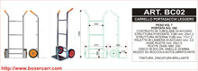 Carica l'immagine nel visualizzatore di Gallery, BC002 - Carrello Portasacchi Leggero