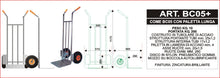 Carica l'immagine nel visualizzatore di Gallery, BC005+ - Carrello Portacasse Medio Pneu con Paletta Lunga