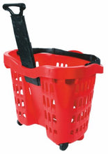 Carica l'immagine nel visualizzatore di Gallery, BC077+-1 Cestino Spesa Trolley in Plastica 43 LT. ROSSO