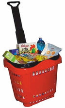 Carica l'immagine nel visualizzatore di Gallery, BC077+-1 Cestino Spesa Trolley in Plastica 43 LT. ROSSO