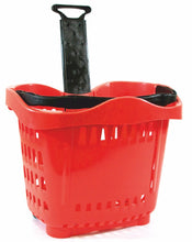 Carica l'immagine nel visualizzatore di Gallery, BC077+-1 Cestino Spesa Trolley in Plastica 43 LT. ROSSO