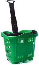 Carica l'immagine nel visualizzatore di Gallery, BC077+-2 Cestino Spesa Trolley in Plastica 43 LT. VERDE