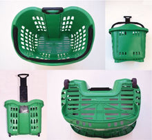 Carica l'immagine nel visualizzatore di Gallery, BC077+-2 Cestino Spesa Trolley in Plastica 43 LT. VERDE
