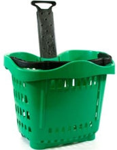 Carica l'immagine nel visualizzatore di Gallery, BC077+-2 Cestino Spesa Trolley in Plastica 43 LT. VERDE
