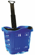Carica l'immagine nel visualizzatore di Gallery, BC077+-3 Cestino Spesa Trolley in Plastica 43 LT. BLU