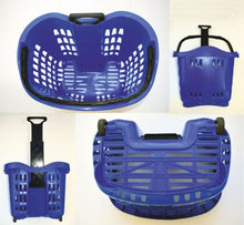 Carica l'immagine nel visualizzatore di Gallery, BC077+-3 Cestino Spesa Trolley in Plastica 43 LT. BLU