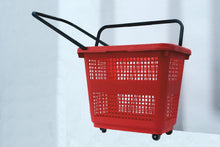 Carica l'immagine nel visualizzatore di Gallery, BC078+-1 Cestino Spesa Trolley in Plastica 52 LT. ROSSO