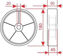 Carica l'immagine nel visualizzatore di Gallery, KIT Completo Ruote + Rulli per transpallet doppio rullo