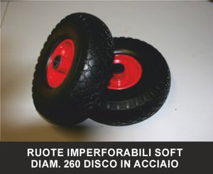 BC006 - Carrello Portasacchi Medio Pneu