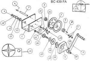BC439/FA - BC442 - BC445 - BC448 Verricello Manuale con Freno Automatico Produzione Nazionale