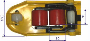 BC200.150 Carrello Transpallet Idraulico 25 q.li Lungo (150 centimetri)