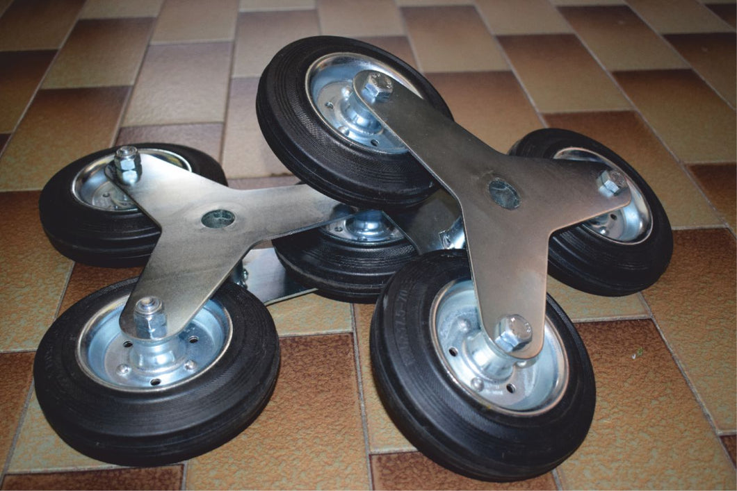 ST21S - Raggiera completa con ruote diam. 140 disco in acciaio cuscinetti a rulli